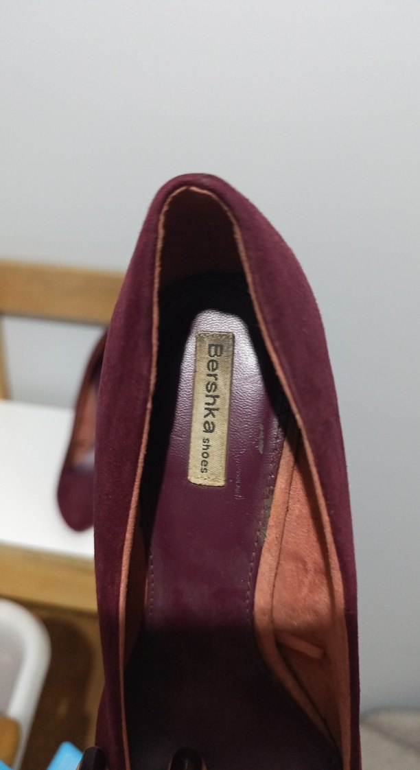 vişne çürüğü Bershka Stiletto Kadın Ayakkabı - Görsel 2