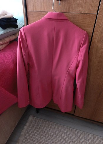 xs Beden pembe Renk Pembe Kadın Blazer Ceket koton