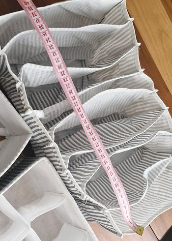 Gri Beyaz Çok Gözlü Dolap Düzenleyici - Görsel 5