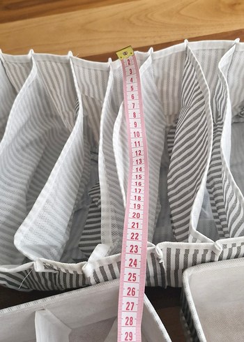 Gri Beyaz Çok Gözlü Dolap Düzenleyici - Görsel 6