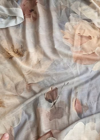 Bohem Tarzda Bej Pastel Kadın Şal - Görsel 3