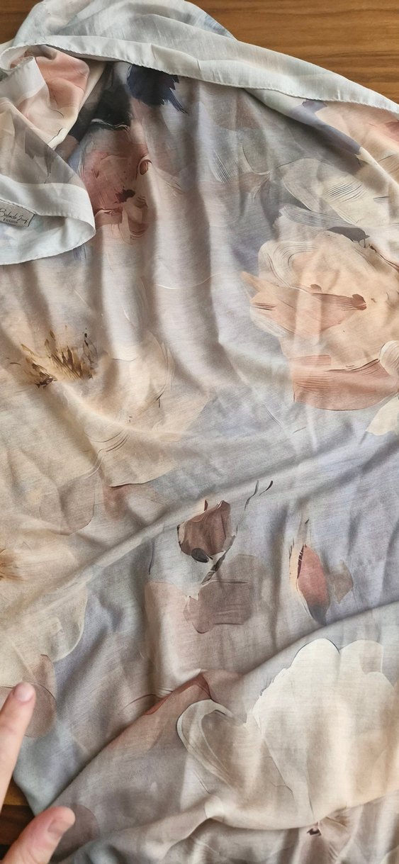 Bohem Tarzda Bej Pastel Kadın Şal - Görsel 3