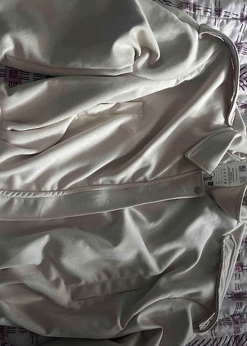 Oversize Süet Bomber Ceket - Görsel 3