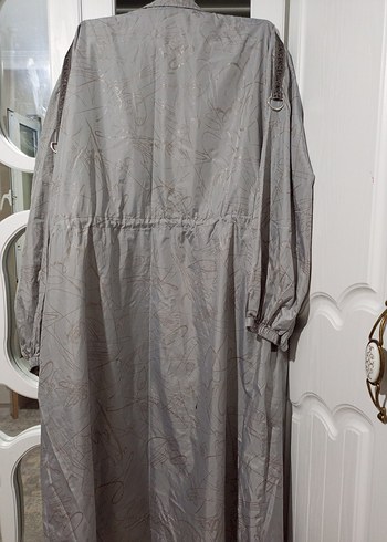 Gri Yağmurluk Trençkot - Görsel 18