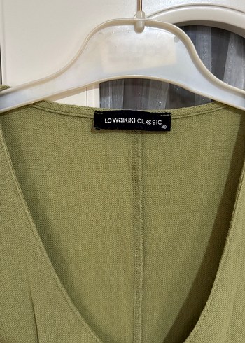 Düğmeli Kolsuz Keten Kadın Tulum - Görsel 4