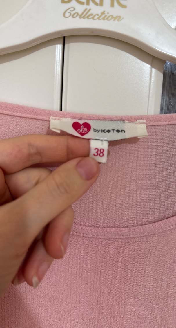 Pembe Uzun Hamile Elbisesi - Görsel 3