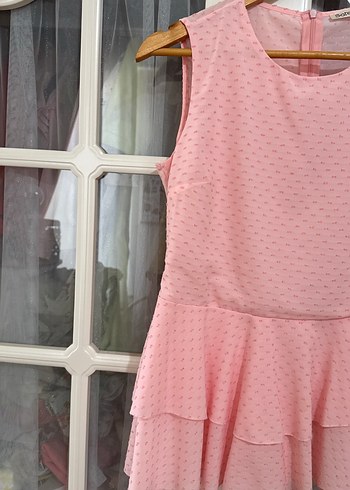 Pembe Kolsuz Midi Bluz - Görsel 2