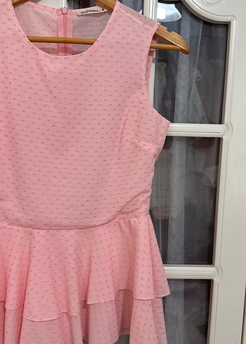 Pembe Kolsuz Midi Bluz - Görsel 3