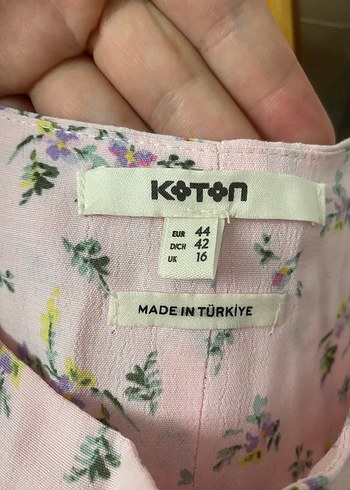 42 Beden pembe Renk Pembe Çiçekli Uzun Elbise