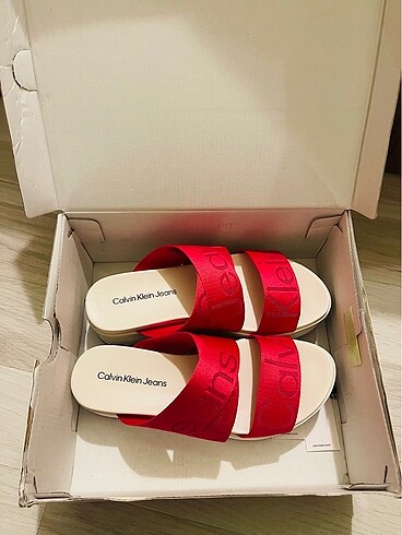 Calvin Klein orijinal platform sandalet