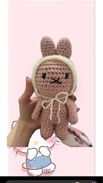 Diğer pembe amigurmi tavşan