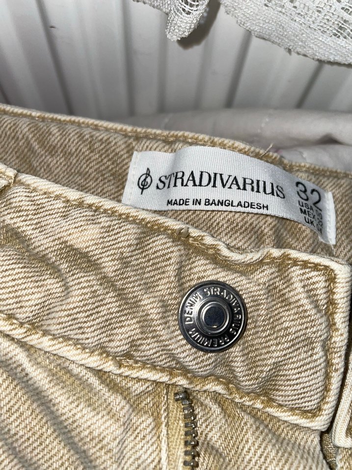 Bej Kadın Regular Fit Midi Kot Pantolon - Görsel 3