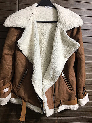Kahverengi biker mont