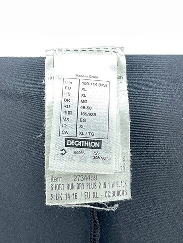 xl Beden siyah Renk Decathlon Mini Şort %70 İndirimli.