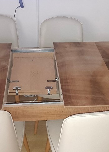 Bej Parlak Modern Masa takimi - Görsel 2