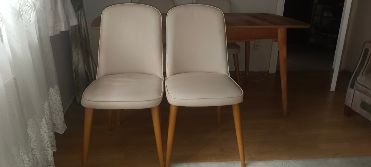 Bej Parlak Modern Masa takimi - Görsel 4