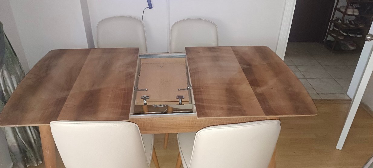 Bej Parlak Modern Masa takimi - Görsel 2