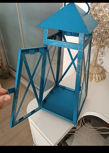 paşabahçe Mavi Dekoratif fener - Görsel 2