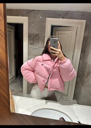 tommy Kısa Kadın Kışlık Mont