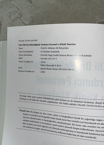 Dört Elli Diş Hekimliğinde Yardımcı Personel Kitabı