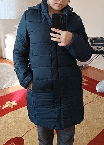 36 Beden lacivert Renk Koton uzun mont
