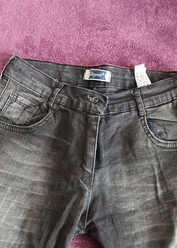 15-16 Yaş Beden siyah Renk Kadın Siyah Slim Fit Kot Pantolon