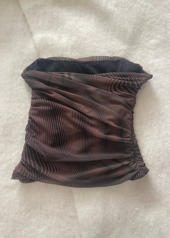 Zara Kahverengi Batik Desenli Büstiyer - Görsel 2