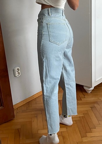 Yüksek Bel Mom Jean - Görsel 3