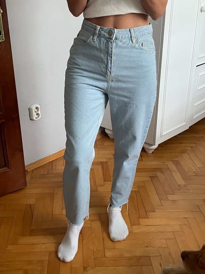 Yüksek Bel Mom Jean - Görsel 2