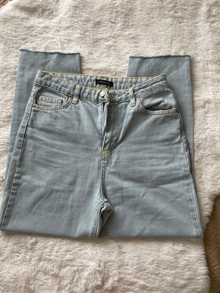 Yüksek Bel Mom Jean - Görsel 5