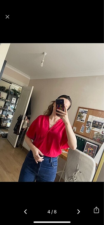 Zara Zara crop bluz