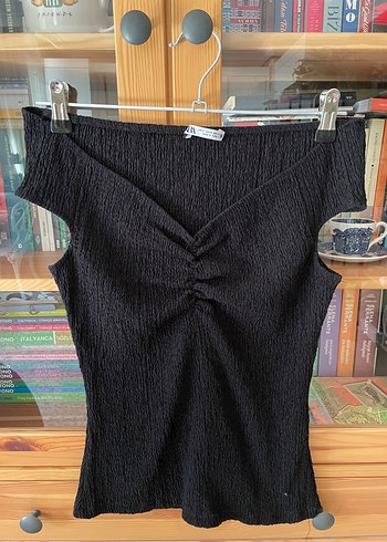 Zara açık yaka bluz