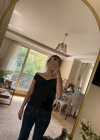 Zara Zara açık yaka bluz