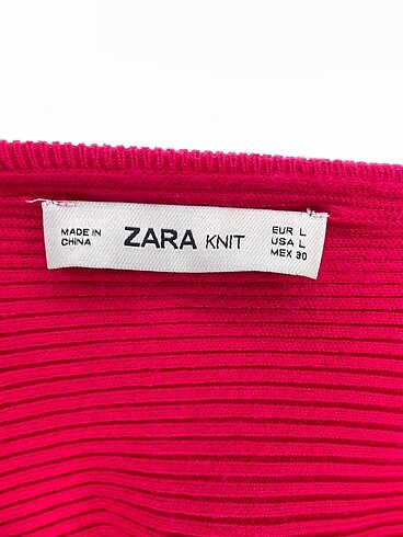l Beden pembe Renk Zara Kazak / Triko %70 İndirimli.