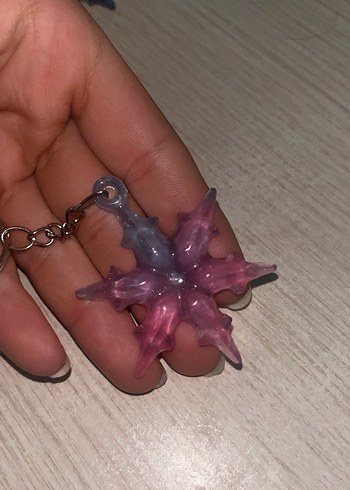 Renkli Boncuklu Kar Tanesi Anahtarlıklar - Görsel 3