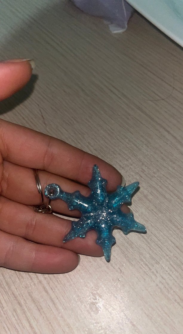 Renkli Boncuklu Kar Tanesi Anahtarlıklar - Görsel 2