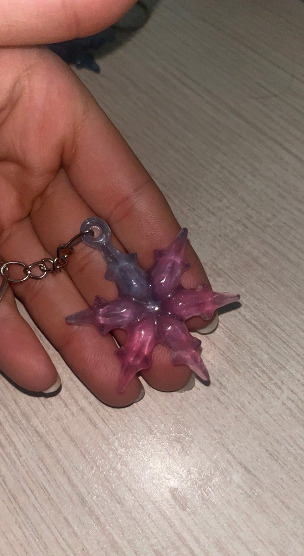 Renkli Boncuklu Kar Tanesi Anahtarlıklar - Görsel 3