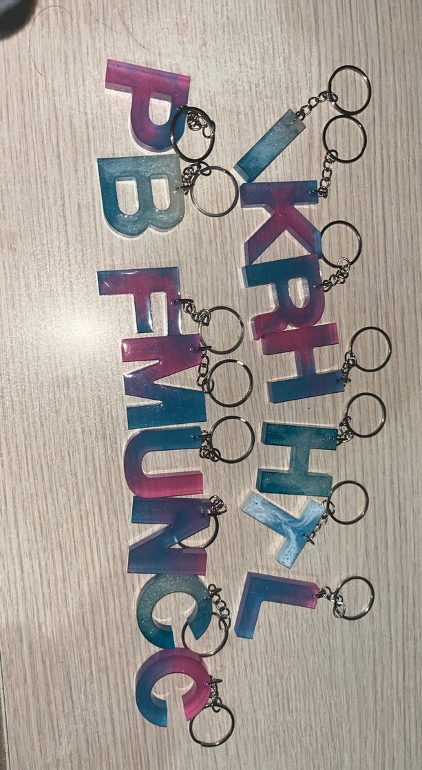 Parlak Mavi Zincir Detaylı Bohem Anahtarlık - Görsel 2