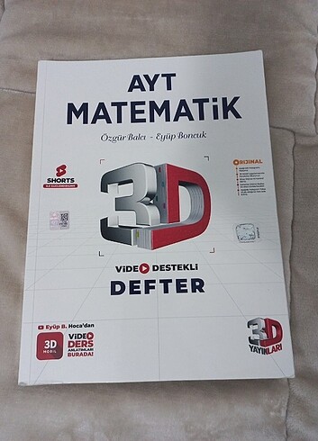 3D Ayt matematik VDD video destekli defter