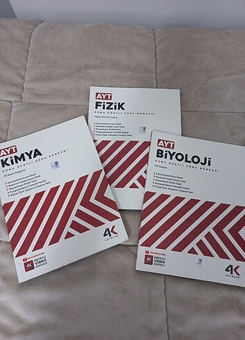 4K Ayt fizik, kimya, biyoloji soru bankası 