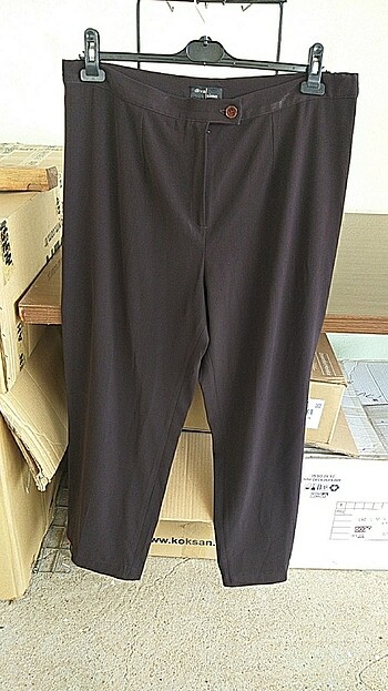 Bayan büyük beden polyester kumaş pantolon