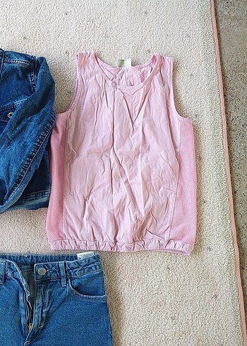 Rahat Kesim Pembe Denim Kız Şortu 3 urun tek fiyat - Görsel 3