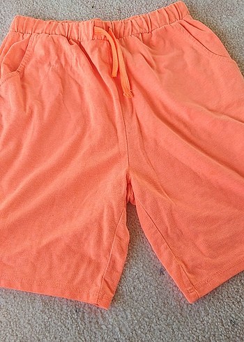 Kız Çocuk Pamuklu Lastikli Basic Şortlar - Görsel 5