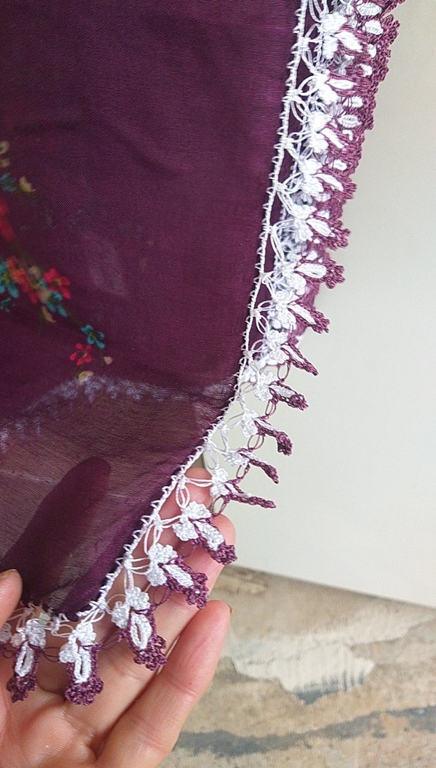 çeyizlik oyalı yazma - Görsel 3