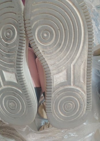 Kız Çocuk Gri Pembe Velcro Spor Ayakkabı - Görsel 3