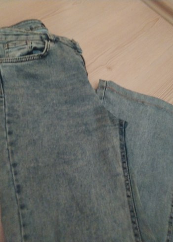 Gri Kadın Midi Boy Denim Jean - Görsel 6