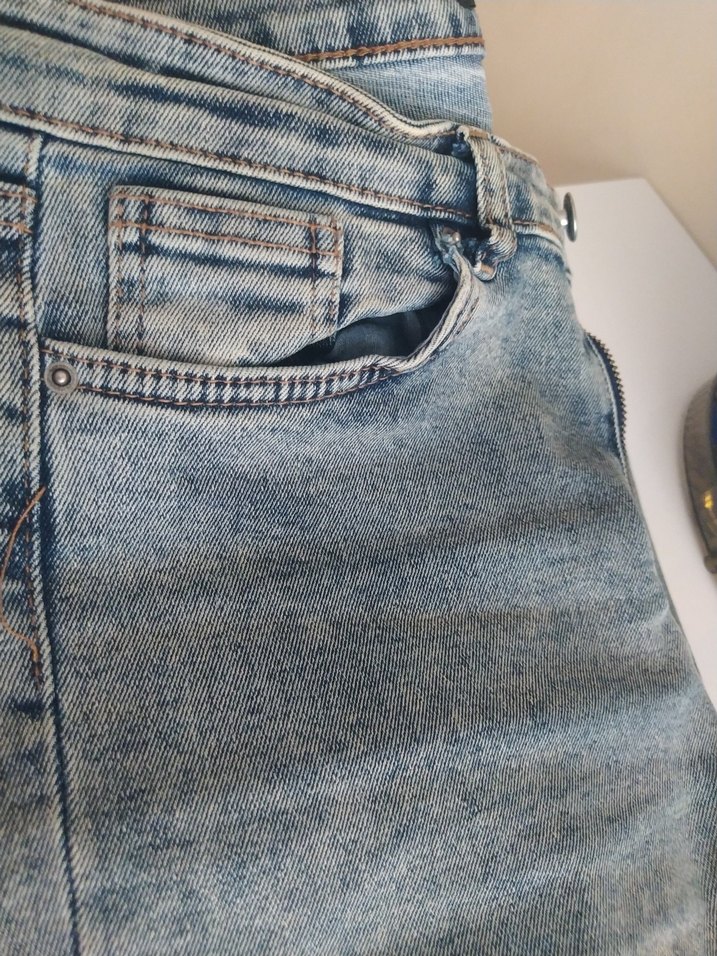 Gri Kadın Midi Boy Denim Jean - Görsel 3