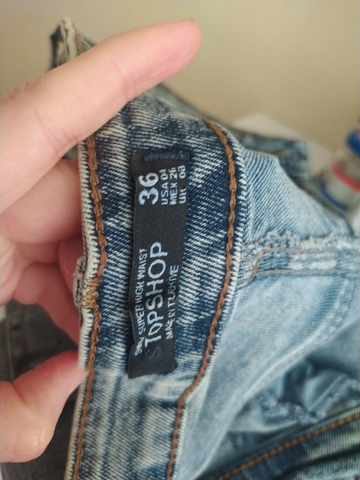 Gri Kadın Midi Boy Denim Jean - Görsel 5