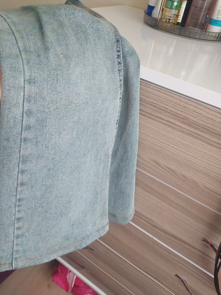 Gri Kadın Midi Boy Denim Jean - Görsel 4