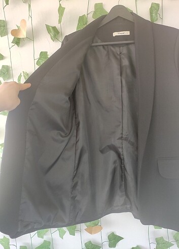 m Beden siyah Renk SİYAH KOL DETAYLI BLAZER CEKET